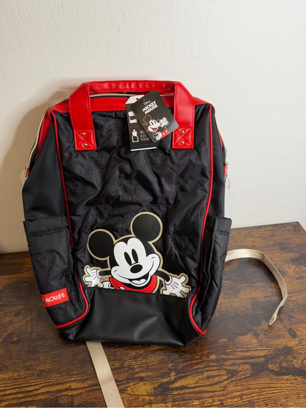 Disney Black and Red Mickey Mouse Men's Backpack